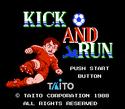Kick and Run Title Screen